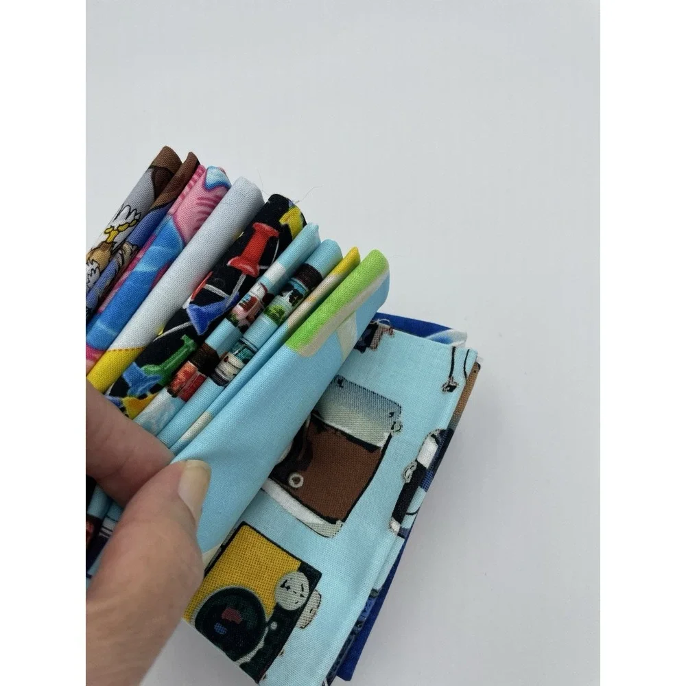 Benartex Summer Vacation‎ Prints 10 Fat Quarters Cotton Fabric New Bundle